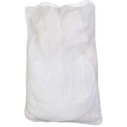 Sim Supply Mesh Laundry Bag,White,Polyester,PK12  GT245165