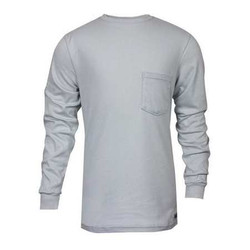 National Safety Apparel FR Long Sleeve T-Shirt,Gray,2XL C54PGLS2X