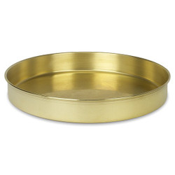 Advantech Manufacturing Pan, Brass, 12 In, Half Ht PB12H