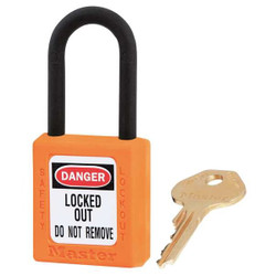 Master Lock Lockout Padlock,KA,Orange,1-3/4"H,PK3 406KAS3ORJ