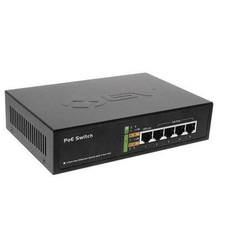 Bv Tech PoE Switch,Camera Inputs 4,4-29/32" L LTPOE-SW502