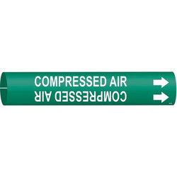 Brady Pipe Mrkr,Compressed Air,7/8in H,7/8in W 4033-B