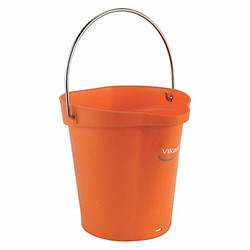 Vikan Hygienic Bucket,1 1/2 gal,Orange 56887