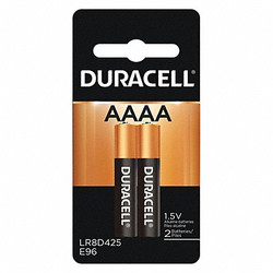 Duracell Battery,Alkaline,AAAA,Premium,PK2  MX2500B2U