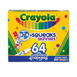 Crayola® MARKER,WSH,PSQK,64ST,AST 588764