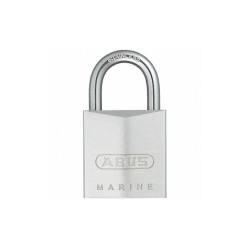 Abus Keyed Padlock, 5/8 in,Rectangle,Silver 75IB/30 KA