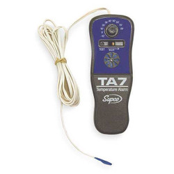 Supco Temp. Alarm,-10 to 80F,Battery Operated TA-7