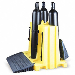 Enpac Cylinder Pallet,31" W,1,200 lb,Yellow 7202-YE