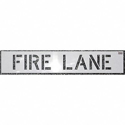C.H. Hanson Stencil,Fire Lane,4 x 3 In. 70030