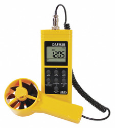 Uei Test Instruments Anemometer with Humidity, 99 to 3937 FPM  DAFM3B