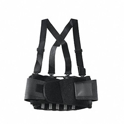 Ok-1 Back Support w/Suspenders,Black,L OK-200S-L