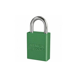 American Lock Lockout Padlock,KA,Green,1-7/8"H,PK6 A1105KAS6GRN