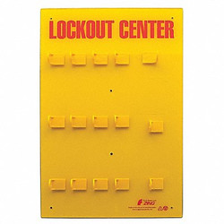 Zing Lockout Board,Unfilled,23-1/2 In H 7115E