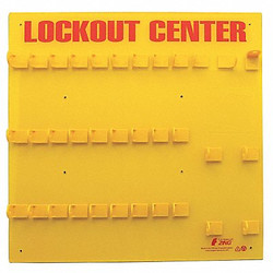 Zing Lockout Board,Unfilled,23-1/2 In W 7116E