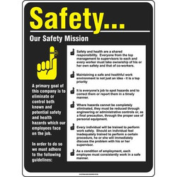 Accuform Safety Poster,22 in x 17 in,Plastic SP124487L