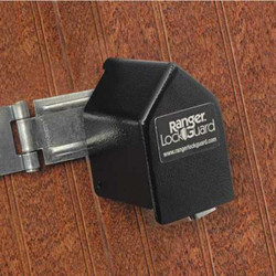 Ranger Lock Padlock Guard,2 3/4in,Hardened Steel,Blk RGST-1L