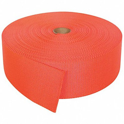 Bulk-Strap Webbing,Nylon,2" W,Orange N02102OR
