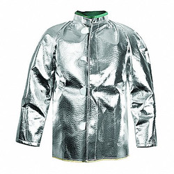 National Safety Apparel Aluminized Coat,2XL,Carbon Kevlar(R) C22NL2X30