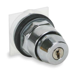 Schneider Electric KeyedSelectorSwitch,Chrome,3Pos,30mm 9001KS43K5