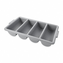 Rubbermaid Commercial Cutlery Tray,3.75 x 11.5 x 21.25 in,Gray FG336200GRAY