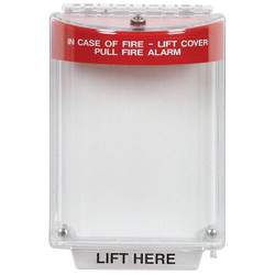 Safety Technology International Pull Station Guard,Flush,2-21/32inD STI-13010FR