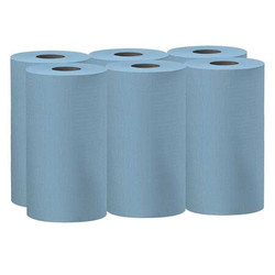 Kimberly-Clark Professional Dry Wipe Roll,19-1/2"x13-1/2",Blu,PK6  35431