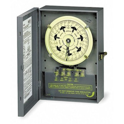 Intermatic Electromechanical Timer,7 Day,4 Poles  T7801B