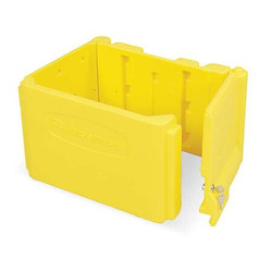 Rubbermaid Commercial Locking Compartment,20 in L,Yellow FG618100YEL