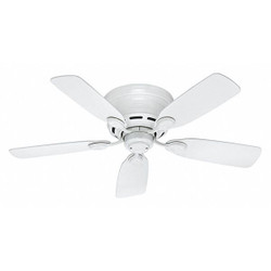 Hunter Decratve Ceiling Fan,42" Blde Dia,3 Spds  51059