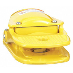 Square D FootSwtch,Yellow,Aluminum,SPDT,Momentary 9002AW1