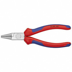 Knipex Round Nose Plier,6-1/2" L,Smooth 22 05 160