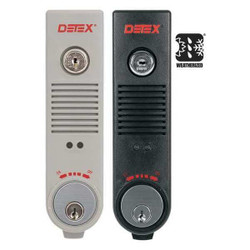 Detex Exit Door Alarm,9V Battery,100dB  EAX-500W GRAY W-CYL