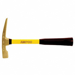 Ampco Safety Tools Bricklayers Hammer,48 Oz,Nonsparking H-10FG