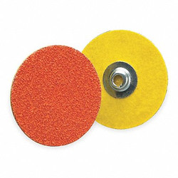 Norton Abrasives Quick-Change Sand Disc,3 in Dia,TS,PK25  66261162327