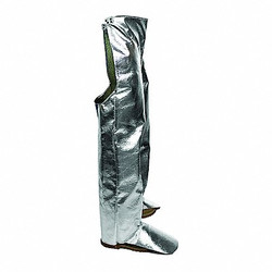 National Safety Apparel Chaps,40 In. L,Silver,19 oz. L40NLNL40