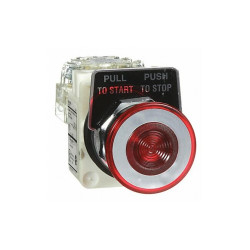 Schneider Electric Illuminated Push Button,30mm,1NO/1NC,Red 9001KR9P1RH13