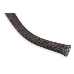 Techflex Braided Sleeving,1.500 In.,50 ft.,Black CCP1.50BK