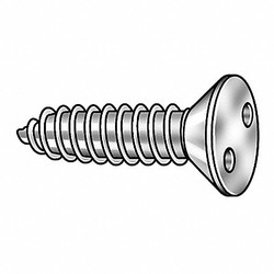 Tamper-Pruf Screws Sheet Metal Scrw,#8,18-8SS,1.25"L,PK25 122190