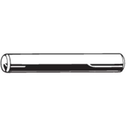 Sim Supply Dowel Pin,Alloy Stl,1/8x3/8L,Pk100  U39080.012.0037