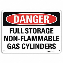 Lyle Danger Sign,7 in x 10 in,Aluminum U3-1523-RA_10X7