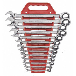 Gearwrench Combination Ratcheting Wrench,13 pc.,SAE 9312