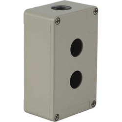 Schneider Electric PushButtonEnclosure,22mm,2Hole,DiCstZinc XAPG29202