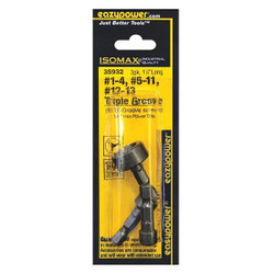 Eazypower Screwdriver Bit Set,3 Pieces,1/4" Shank  35932