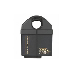 Abus Keyed Padlock, 45/64 in,Square,Black 37/60 KA