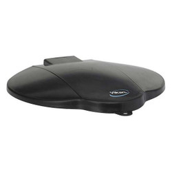 Vikan Pail Lid,Black,12 1/4 in Diameter 56879