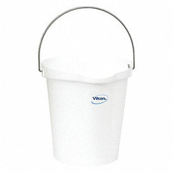 Vikan Hygienic Bucket,3 1/4 gal,White  56865