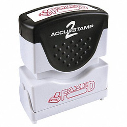 Accu-Stamp2 Message Stamp,Faxed with Box 038848