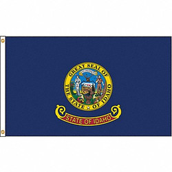 Nylglo Idaho Flag,4x6 Ft,Nylon 141370