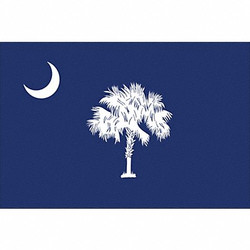 Nylglo South Carolina State Flag,3x5 Ft 2062