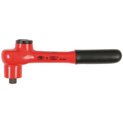 Wiha Hand Ratchet, 190 mm, Insulated, 3/8 in 12852